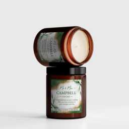 Personalized Wedding Gift Candle, Greenery Gold Frame, Luxury Scented - thumbnail 4