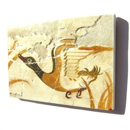 Minoan Duck Fresco Painting From Akrotiri Santorini , Museum Copy For Gift Her - thumbnail 2