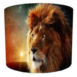 Lion King Of The Jungle Drum Lampshade For Ceiling Light Pendants Or Table Lamp Bases - thumbnail 4