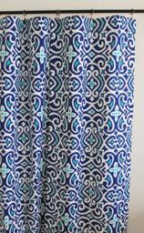 "Pair 25 Or 50"" Wide Dwell Studio Damask Rod Panels Drapes Cafe Curtains 24 48 63 72 84 96 108 120" - thumbnail 1