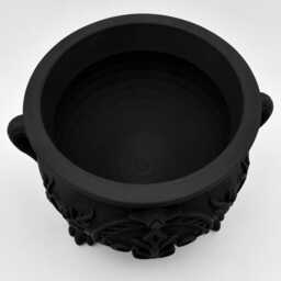 Fae Cauldron Planter, Gothic Bowl, Fantasy Decor, Candy Dish, Bookish Home Decor - thumbnail 4