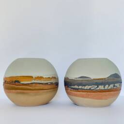 Handmade Concrete Plant Vase Desert Inspired Boho Decor - thumbnail 2