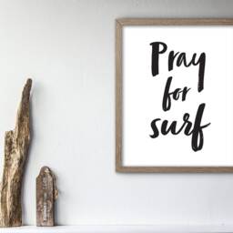 Pray For Surf Print - Mailed To You - thumbnail 3