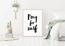 Pray For Surf Print - Mailed To You - thumbnail 1