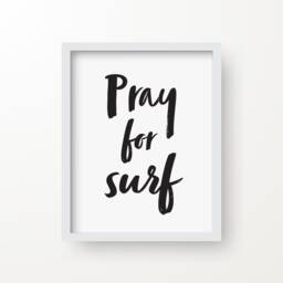 Pray For Surf Print - Mailed To You - thumbnail 2