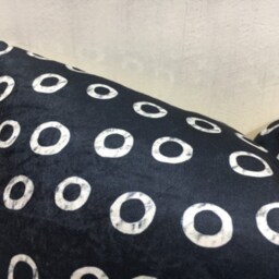 Velvet Ikat Pillow Cover, Handwoven Silk Blend, Decorative Cushion - 16x24 - thumbnail 3