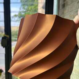 Swirl Plant Pot Modern Spiral Design, Eco-Friendly Pla Planter - thumbnail 2