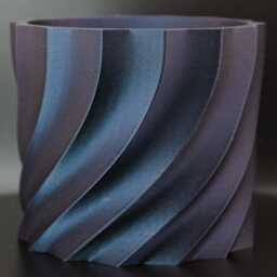 Swirl Plant Pot Modern Spiral Design, Eco-Friendly Pla Planter - thumbnail 3