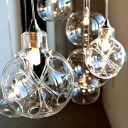 staircase Multi-story Hand-Blown Glass Multi-Pendant Chandelier Modern Foyer Lighting - thumbnail 1