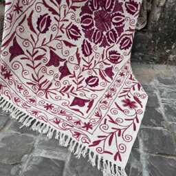 Traditional Bohemian Suzani Cotton Tnt Sofa Throw Blanket For Home D??cor - thumbnail 3