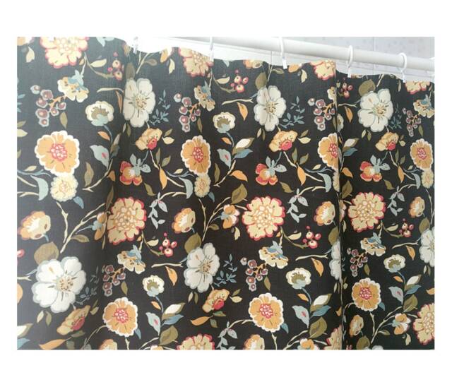 Cafe Curtain Window Valance/Kitchen Treatment/Bathroom Shower Curtain/Kids Nursery Living Room DrapeSpring Flower, Free Gift - image 1