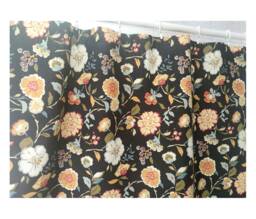 Cafe Curtain Window Valance/Kitchen Treatment/Bathroom Shower Curtain/Kids Nursery Living Room DrapeSpring Flower, Free Gift - thumbnail 1