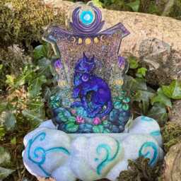 Night Elf Feral Druid Moonwell Glitter Acrylic Standee 12.5cm X - thumbnail 2