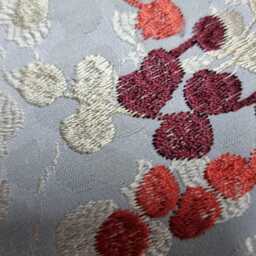 Cecily Cushion Cover Embroidered, Red Ochre Silver New Home Luxury Designer Handmade Pillow - Only Cover - thumbnail 4