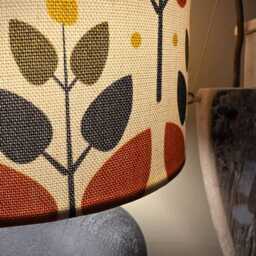 Orange Black Cream Tree Lampshade, Table Floor Lamp/Ceiling Pendant Small Medium Large 15cm 20cm 25cm 30cm 35cm 40cm Drum Light Shade - thumbnail 4