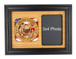 Us Coast Guard Picture Frame - 5x7 Holds 3x4 Photo United States Memorabilia Gift - thumbnail 1