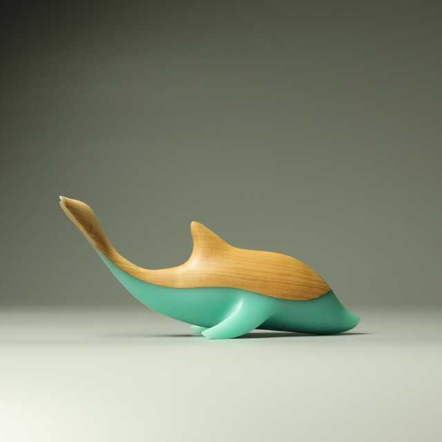Duo Dolphin Sculpture - 14 - image 1