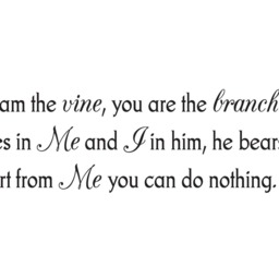 "Vinyl Wall Decal - John 155 ""I Am The Vine, You Are Branches..." - thumbnail 2