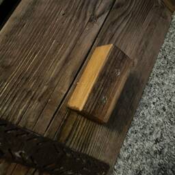 Scaffold Board Bedside Units Reclaimed Wood - thumbnail 4