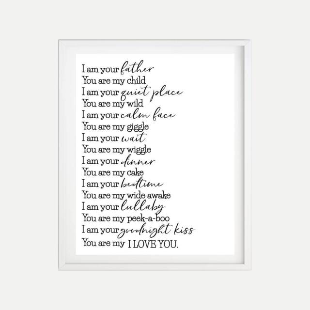 I Am Your Father Nursery Decor Sign Template - Wall Art Set, Printable Decor, Diy, Digital - image 1