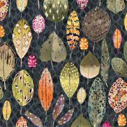 Designers Guild Tulsi, Aubergine, Pink, Orange & Grey Cotton Throw Pillow Cover, Home Decor - thumbnail 2