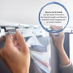 Clear PVC Curtain Rolls - Custom Cut Lengths, 2mm Thick, Industrial & Commercial Use - thumbnail 2