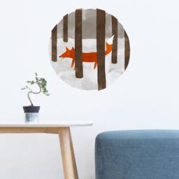 Hide & Seek Wall Sticker Decal - Kids Stickers, Animals Childrens Decals, Art, Room, Girl, Boy - thumbnail 2