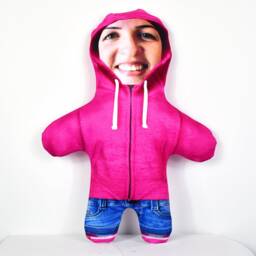 Hoodie - Personalised Mini Me??? Doll Photo/Face Teddy Novelty Gift Choice Of Colours