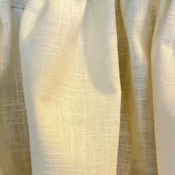 Handmade Bespoke Cafe Style Washed Linen Curtain Rod Pocket Curtains With Frill Gingham Stripe Farmhouse Hideaway Rustic - thumbnail 2