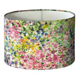 Oval Fusion Abstract Handmade Lampshade, Lampshades, Table Ceiling Lamp Shades, Pink Shade - thumbnail 2