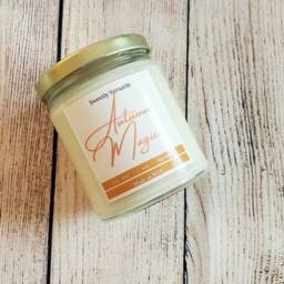 Autumn Magic - Fall Scented Soy Candle 8Oz Musk Hand Poured Wax Home Decor - thumbnail 3