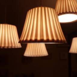Handmade Porcelain Pendant Lamp Pleated 7-Light Chandelier - thumbnail 2