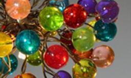 Rainbow Bubble Pendant Light Handmade Resin Ball Chandelier - thumbnail 3