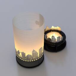 Memphis Premium Gift Box - Beautiful Skyline Silhouette Candle, Ideal Souvenir For Fans - thumbnail 1