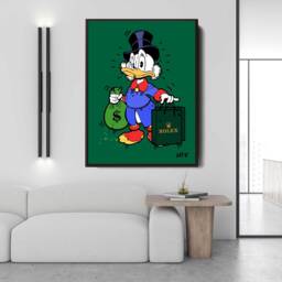 Scrooge Mcduck - Canvas Alec Monopoly Inspired Pop Art Watch - thumbnail 1