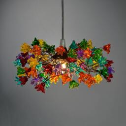 Multicolored Jumping Resin Flower Pendant Light Kitchen Island Hallway Bathroom - thumbnail 2