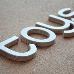 8'' Wall Wood Letters, Unfinished Baby Nursery Custom Home Decor, Wedding Decor - thumbnail 2
