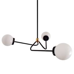 Triple Arm Modern Globe Chandelier Ul Listed - thumbnail 3