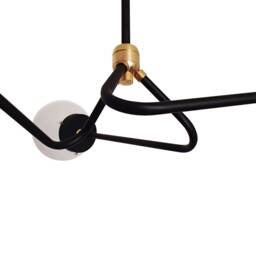Triple Arm Modern Globe Chandelier Ul Listed - thumbnail 2
