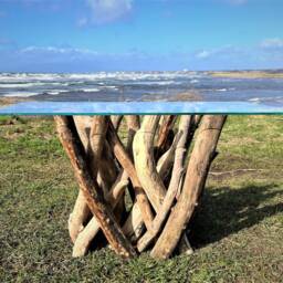 Isle Of Eigg Table With A Glass Top - thumbnail 2