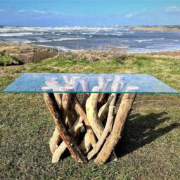 Isle Of Eigg Table With A Glass Top - thumbnail 3