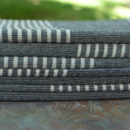 "Black Towel, Peshtemal, Spa Towel, Towel, Hammam Towel, 40""x67" - thumbnail 4