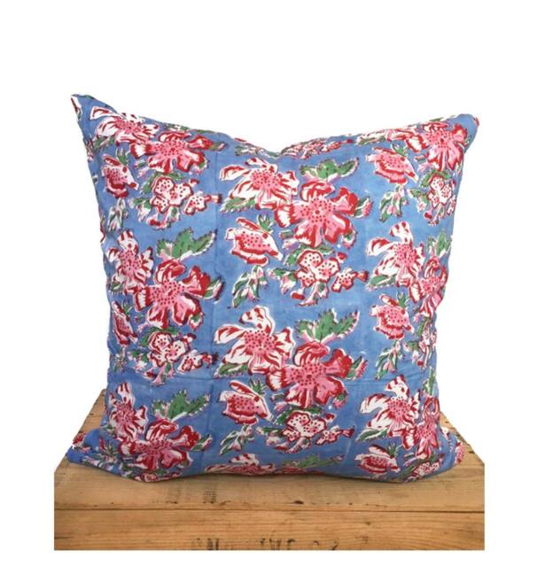 Indian Block Print Pillow Cover 20 - image 1