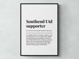 Southend United Supporter Funny Definition Sport Football Gift Wall Art Print - thumbnail 1