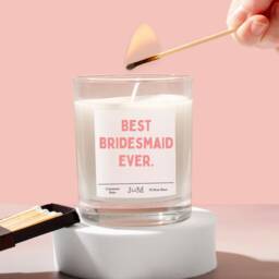 Best Bridesmaid. Thank You Bridesmaid Gift. Bridesmaid Candle - thumbnail 1