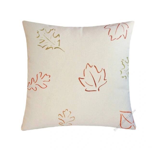 Falling Fall Leaves Decorative Throw Pillow Cover/Case Cushion 18x18