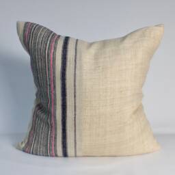 Decorative Pillows For The Living Room Handwoven Striped Pillow Neutral Colour Hemp Sofa Cushions Bohemian Pillows - thumbnail 3