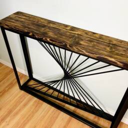 Hallway Table-Reclaimed Wood-Farmhouse-Console Table-Hallway-Entryway Table-Bespoke Table-Natural Wood Table-5Th Wedding Anniversary - thumbnail 2