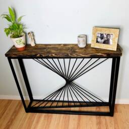 Hallway Table-Reclaimed Wood-Farmhouse-Console Table-Hallway-Entryway Table-Bespoke Table-Natural Wood Table-5Th Wedding Anniversary - thumbnail 4