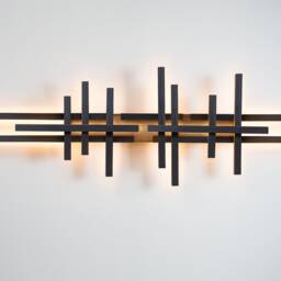 Wooden Sconce-Equilibrium Long-Wall Light -Led-Loft Wooden Light-Loft-Designer Lighting-Modern Lighting-Wooden-Modern-Wooden Art-Modern Deco - thumbnail 2